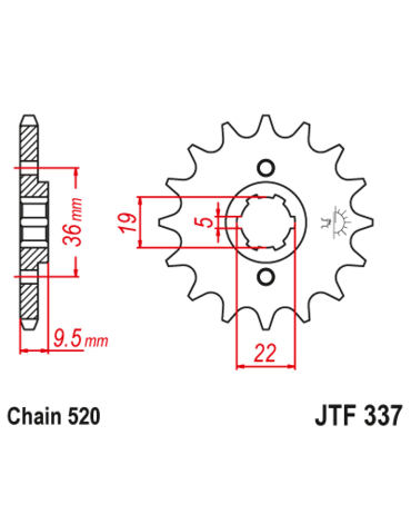 Звезда ведущая  JTF337 14