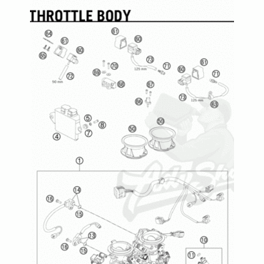 KTM датчик положения дроссельной заслонки 990 Adv SM 05 13 ( 61041077000 ) - миниатюра 1