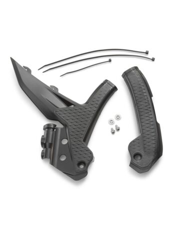 Защита рамы черная прорезиненная KTM SX SX F 23- / EXC EXC F 24-