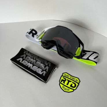 Очки для мотокросса 100% ARMEGA Racr Hiper Silver Mirror Lens с зеркальной линзой Hiper - миниатюра 2