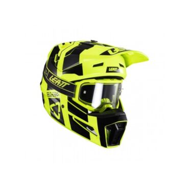 Шлем кроссовый Leatt Moto 3.5 V24 citrus с очками - миниатюра 1