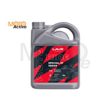 Моторное масло LAVR MOTO RIDE SPECIAL 4T 10W 40 SN (4 л.) - миниатюра 1