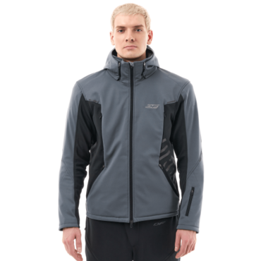 Dragonfly Мототолстовка DF Urban Man 2025 Grey с защитой - миниатюра 2