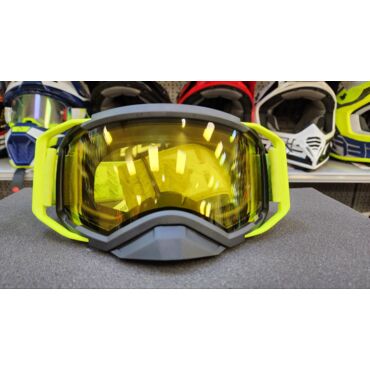 Очки зимние RSX Blizzard Winter, черный зеленый; двойная желтая линза - миниатюра 1