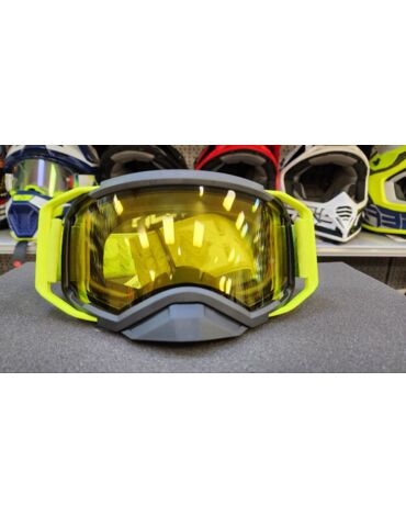 Очки зимние RSX Blizzard Winter, черный зеленый; двойная желтая линза