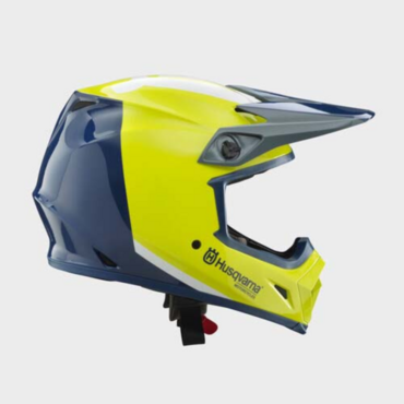 Шлем кроссовый Husqvarna MX 9 MIPS AUTHENTIC HELMET, blue yellow (L, Взрослая  Кросс эндуро) - миниатюра 1