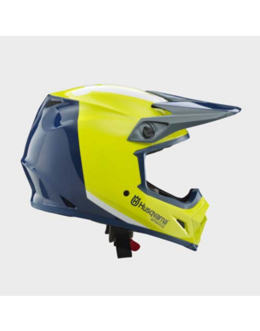Шлем кроссовый Husqvarna MX 9 MIPS AUTHENTIC HELMET, blue yellow (L, Взрослая  Кросс эндуро)