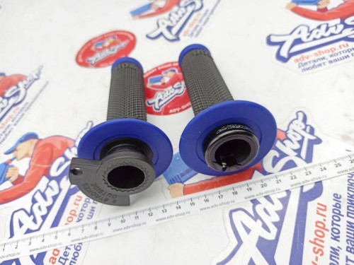 Progrip 708 150 Blue Black грипсы черный / синий +7 различных крепежей тросика // PA070800BL02