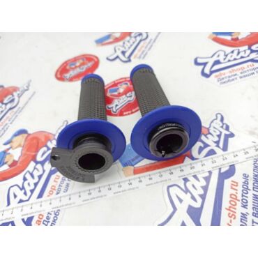 Progrip 708 150 Blue Black грипсы черный / синий +7 различных крепежей тросика // PA070800BL02 - миниатюра 1