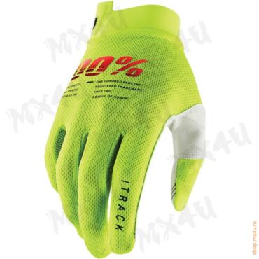 Мотоперчатки iTrack Glove Fluo Yellow желтые - миниатюра 1