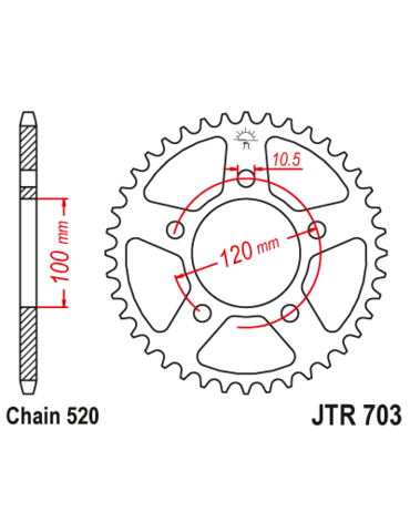 Звезда ведомая JTR703 47