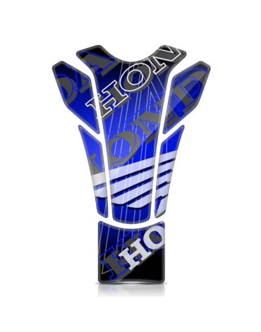 Наклейка на бензобак Honda синяя