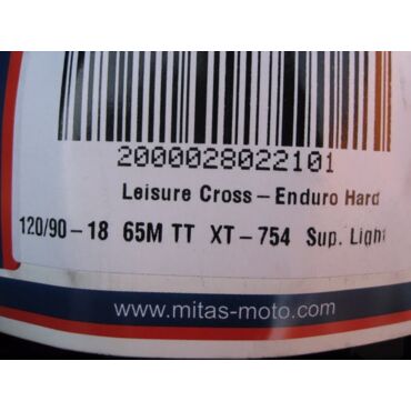 Mitas XT 754 120 90 18 65M  SUPER LIGHT TT покрышка // 2000028022101 - миниатюра 1