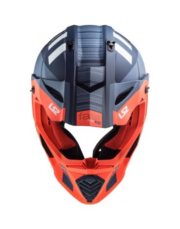 LS2 Шлем MX437 Fast XCODE Оранжево синий