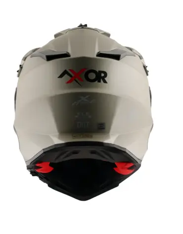 Шлем дорожный AXOR X CROSS DUAL VISOR SC E, beige (L, Взрослая  Кросс эндуро)