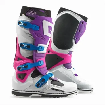 Мотоботы Gaerne SG 22 Purple White Rhodamine Limited Edition - миниатюра 1