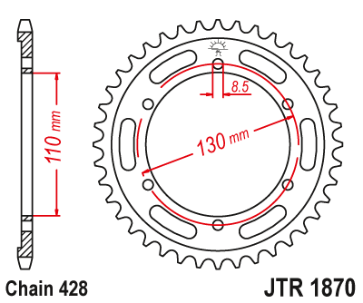 Звезда ведомая JTR1870 46 - фото 1