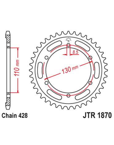 Звезда ведомая JTR1870 44