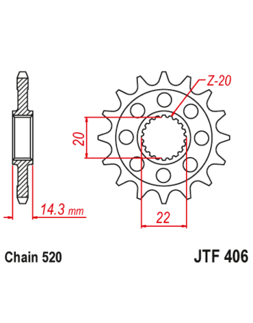 Звезда ведущая JTF406.15