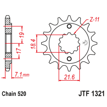 Звезда ведущая JTF1321.12 - миниатюра 1