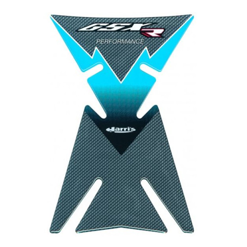 Накладка на бак Harris Suzuki GSX R, карбон, цвет голубой - фото 1