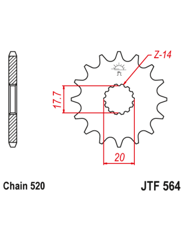 Звезда ведущая JTF564.13