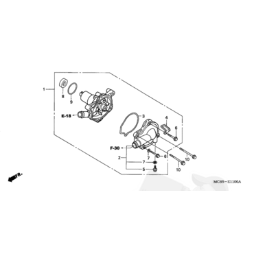 HONDA прокладка помпы O ring 32.95X2.62 XRV750 / XL600 XL650 XL700 / XR650 ( 91302MB0013 ) - миниатюра 1
