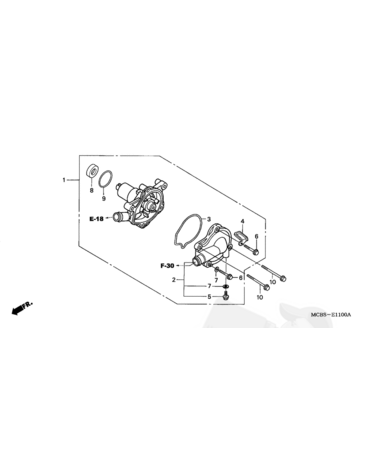 HONDA прокладка помпы O ring 32.95X2.62 XRV750 / XL600 XL650 XL700 / XR650 ( 91302MB0013 )