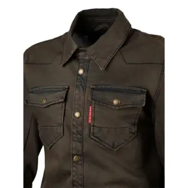 Моторубашка EF56 FIGHTER EVO CORDURA DENIM Хаки - миниатюра 1