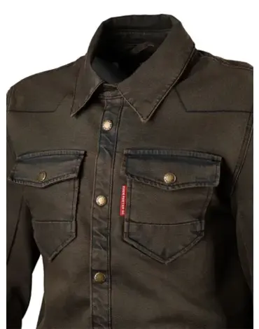 Моторубашка EF56 FIGHTER EVO CORDURA DENIM Хаки
