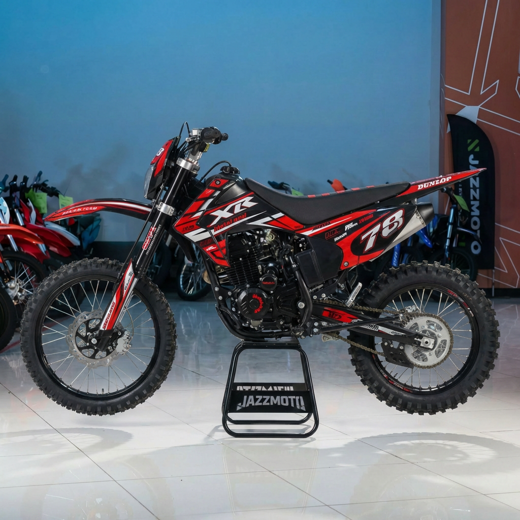 Мотоцикл кроссовый Motoland XR300 LITE красный (175FMM) - фото 1