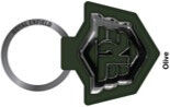 Брелок для ключей карабин WING LOGO STENCIL KEYCHAIN OLIVE - миниатюра 1