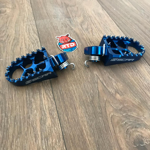 SCAR EVO Подножки Husqvarna 125 501 (2014 2015), KTM 125 500 (1998 2015), 50 65 (1998 2018), синий