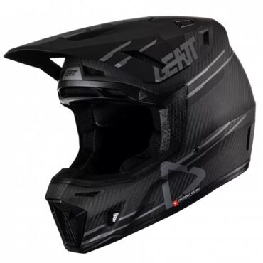 Leatt Шлем кроссовый Moto 9.5 Carbon Kit V26 Black - миниатюра 1