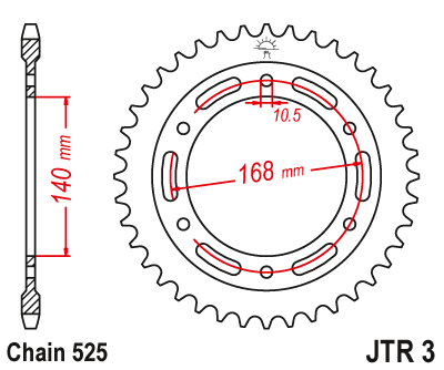 Звезда ведомая JTR3 41 - фото 1