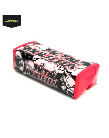 Подушка руля прямоугольная Metal Mulisha Red