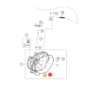 KTM Form ring, clutch cover прокладка крышки сцепления внешняя 790 890 ( 63530025300 ) - миниатюра 1