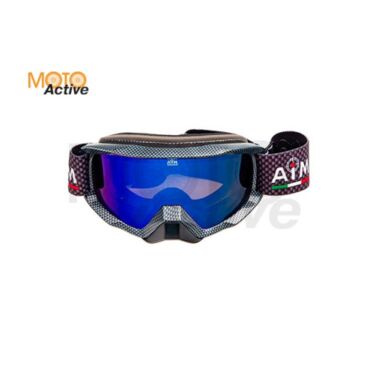 Очки снегоходные с двойной линзой AiM (PRO) 186 102 Carbon Glossy - миниатюра 1