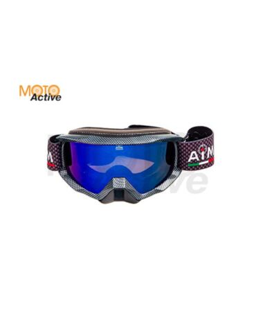 Очки снегоходные с двойной линзой AiM (PRO) 186 102 Carbon Glossy