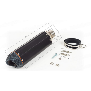 Глушитель Akrapovic replica L 385 d 35 51 Black - миниатюра 1
