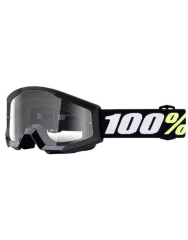100% Очки детские Strata Mini Black Clear Lens