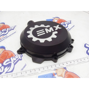EMX TECH BLACK усиленная крышка сцепления черная KTM 250 300 EXC TPI SX XC 17 23 / HQV TEi -TXi TCi 17 23 ( 74 22 003 BLK ) - миниатюра 1