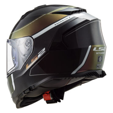 Шлем дорожный LS2 FF800 STORM VELVET, black green (XL, Взрослая  Дорожная) - миниатюра 1