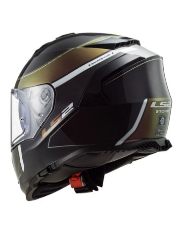 Шлем дорожный LS2 FF800 STORM VELVET, black green (XL, Взрослая  Дорожная)