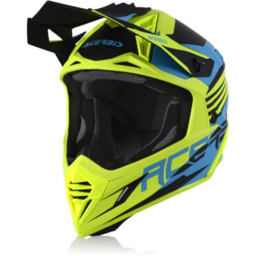 Acerbis Шлем кроссовый X Track Light Blue Fluo Yellow - миниатюра 1