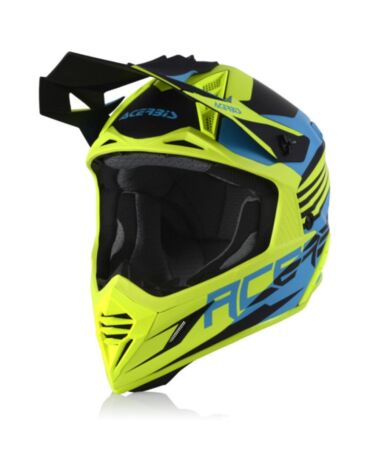 Acerbis Шлем кроссовый X Track Light Blue Fluo Yellow