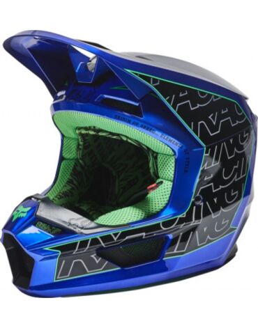 Шлем кроссовый FOX V1 Peril Helmet, blue (XL, Взрослая  Кросс эндуро)