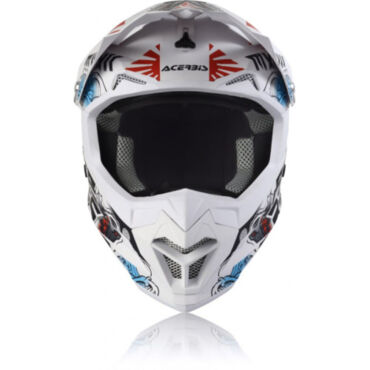 Acerbis Шлем кроссовый Profile 4 White Blue Red - миниатюра 5