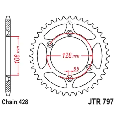 Звезда ведомая JTR797 - миниатюра 1