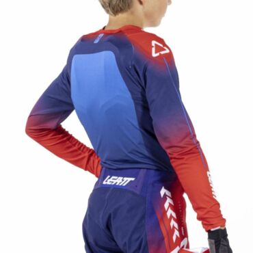 Leatt Джерси подростковая Moto 4.5 Stealth Royal Blue Red - миниатюра 1